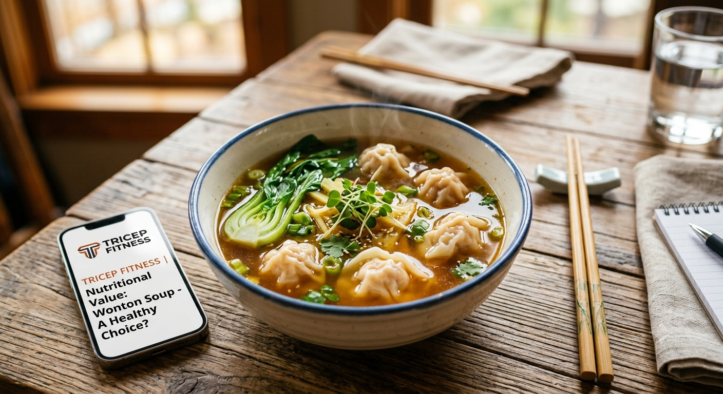 nutritional value wonton soup