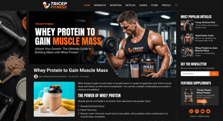 whey protein to gain muscle mass